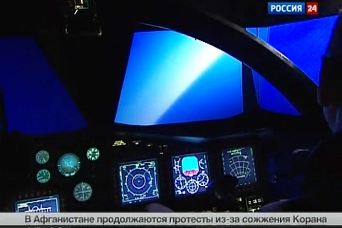 Vesti.Ru / Air Squadron. Special report. (Su-34 simulator developed in CSTS Dinamika)
